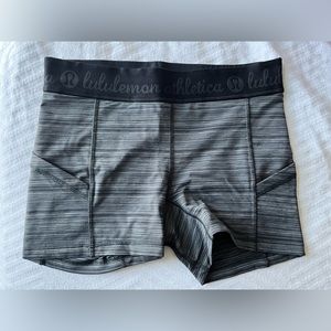 Lululemon Gray Striped Women’s Shorts